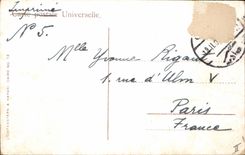 CPA Egypte Egypt Mounting the pyramid