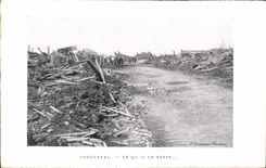 CPA Militaria LONGUEVAL. CE QU'IL EN RESTE