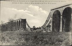 CPA Militaria Destruction du Viaduc de Danemarie sur la Largue opérée le 20 août1914 par la 3e cié d