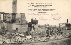 CPA Militaria Bataille de la Marne(du 6 au 12 sept)- SERMAIZE-LES-BAINS. L'Hotel de la cloche