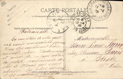 CPA Folklore Le Couple à Cheval.Jeunes montagnards cévenols se rendant à califourchon  à la foire de