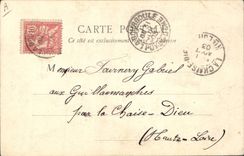 CPA Folklore LA BOURBOULE-Costume Latour d'Auvergne 