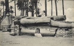 CPA Egypte Egypt Memphis. Statue de Ramses II