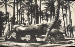 CPA Egypte Egypt La Statue de Ramesses