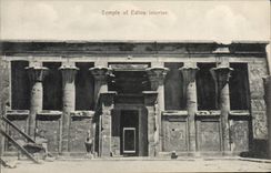 CPA Egypte Egypt Temple of Edfou interior