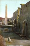 CPA Egypte Egypt Louxor Obelisque et Pylone de Ramses