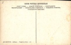 CPA Egypte Egypt EGYPTE.- Sakkara.- Temple de César