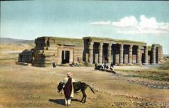 CPA Egypte Egypt Temple de Séthos I Thebes