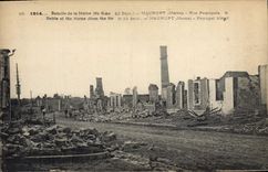CPA Militaria Bataille de la Marne (du 6 au 12 sept)- MAURUPT (Marne) - Rue Principale II