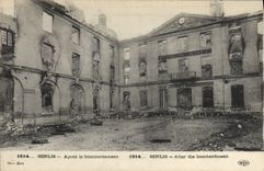 CPA Militaria 1914- SENLIS- Après le bombardement
