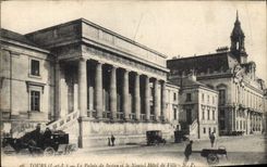 CPA TOURS - Le Palais de Justice et le Nouvel Hotel de Ville