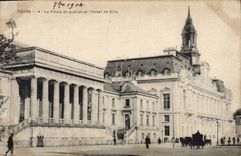 CPA TOURS - Le Palais de Justice et l'Hotel de Ville