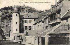 CPA THANN - Palais de Justice avec vue sur l'Engelsbourg