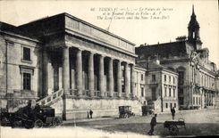 CPA TOURS - Le Palais de Justice et le Nouvel Hotel de Ville