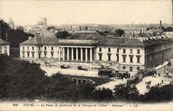 CPA TOURS - Le Palais de Justice vu de la Terrasse de l'Hotel " Metropol "