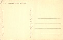 CPA Folklore TYPES DU MASSIF CENTRAL