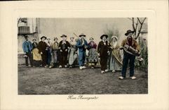 CPA Folklore Noce Auvergnate