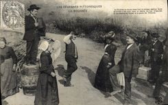 CPA Folklore LES CEVENNES PITTORESQUE LA BOURREE