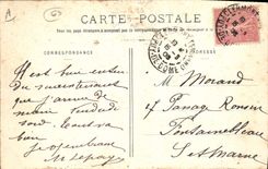 CPA Folklore Auvergne. - La Bourrée