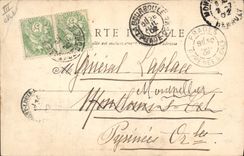 CPA Folklore Auvergne Une fileuse