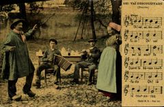 CPA Folklore La Bourree