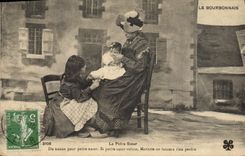 CPA Folklore La petite Soeur Du nanan pour petite soeur. Si petite Soeur refuse  Mariette ne laisser