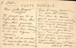 CPA Folklore LE BOURBONNAIS. - La première Risette.Qu'elle est douce au coeur de papa la première ri