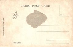CPA Egypte Egypt The sphinx