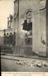 CPA Militaria LE CRIME DE REIMS Eglise Saint-AndrÃ© Rue du faubourg CÃ©rÃ¨s  