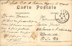 CPA Militaria LE CRIME DE REIMS Une rue prÃ¨s de la CathÃ©drale  