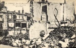 CPA Militaria VERDUN Bas de la Rue St-Pierre