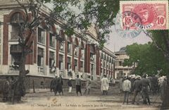 CPA Senegal DAKAR le Palais de Justice le jour de l'inauguration TOP