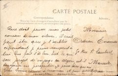 CPA ALGER Palais de Justice et rue Constantine 