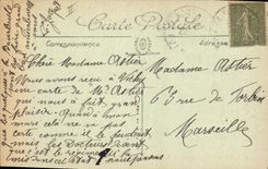 CPA Folklore TYPES D'AUVERNGNE La Bourrée. 