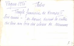 CPA Egypt Egypt  Temple funéraire de Ramses II très ruiné se trouve devant la vallée des Rois loin d