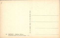 CPA Egypt Egypt  THEBES Medinet Habou Colonnade dans la première Cour    