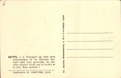 CPA Egypt Egypte  Emergeant de cette terre aristocratique  ou les Pharaons dorment dans leurs pyrami