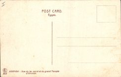 CPA Egypt Egypte Karnak View of the sacred lake and the great Temple of Ammon 