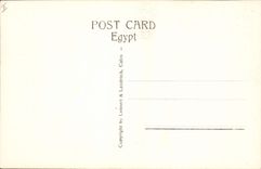 CPA Egypt Egypte Cairo Museum Statue of Senmut with Princess Nefrua (XVII Dyna) 