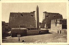 CPA Egypt Egypte Art Egyptien Grand Temple de Louqsor 