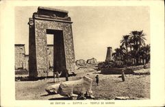 CPA Egypt Egypte Art Egyptien  Temple de Karnak 