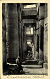 CPA Egypt Egypte Le grand Temple de Karnak Salle Hypostyle 