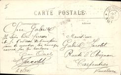 CPA Militaria L'Invasion des Barbares en 1914 Groupe de Maisons brulees par les Allemands le 7 Septe