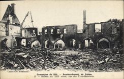 CPA Militaria Campagne de 1914 Bombardement de Reims 