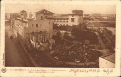 CPA Casablanca Le Cercle des Officiers et le Palais de Justice Officers Club and Justice Court 