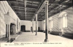 CPA Chillon Salle de Justice Construite par Pierre II de Savoice 1250-1255 