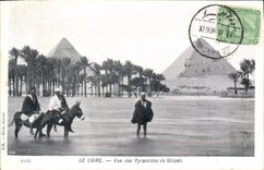 CARTE MAXIMUM Egypt Egypte Le Caire Vues des Pyramides de Ghizeh 
