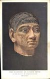 CPA Egypt Egypte Tete Egyptienne De l'Ancien Empire Musees Royaun du Cinquantenaire Brunelles 