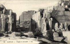 CPA Egypt Egypte Karnak Temple of Amenophis 