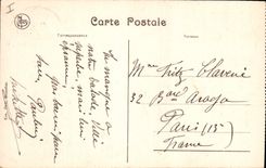 CPA Militaria Ruines de Louvain Rue de Diest